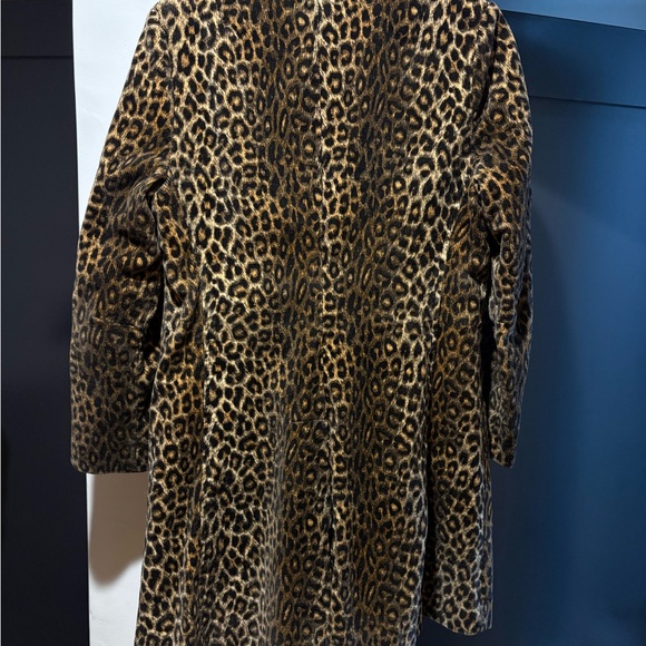 Vintage Leopard Print Women's Coat - Picture 5 of 9